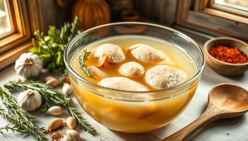 brining bone-in chicken