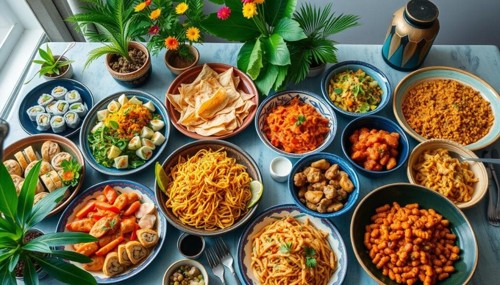 culinary adventures at home, global cuisine exploration, healthy cooking