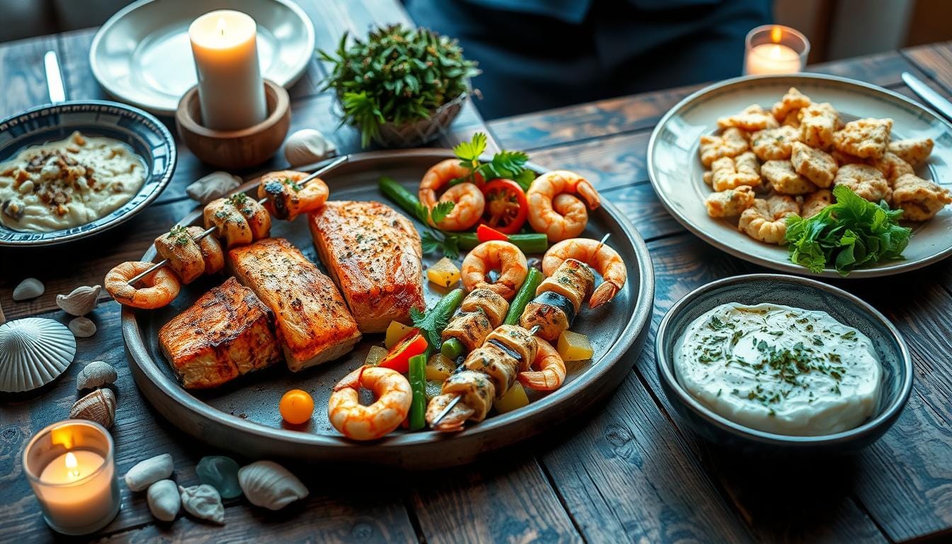 sustainable seafood dinner, ocean-friendly meals, healthy marine options