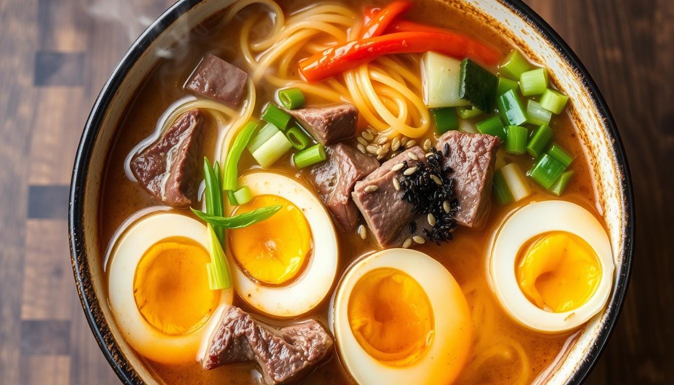 beef ramen soup
