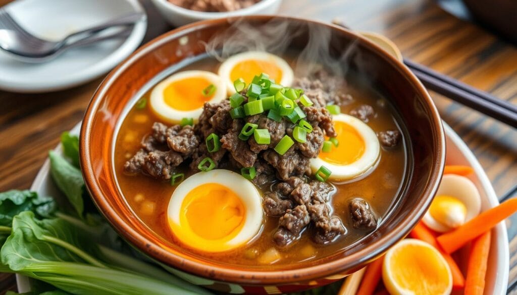 ground beef and ramen