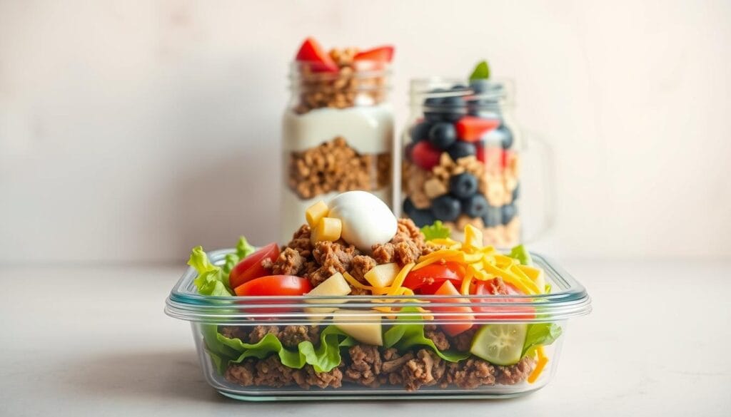 Big Mac Salad meal prep Big Mac Salad meal prep