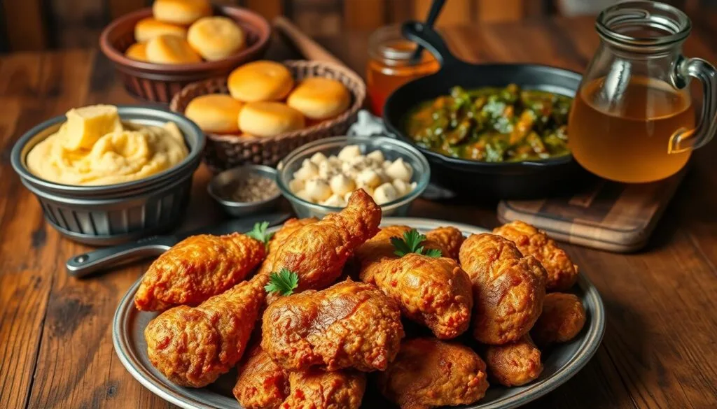 Southern meal presentation Southern meal presentation