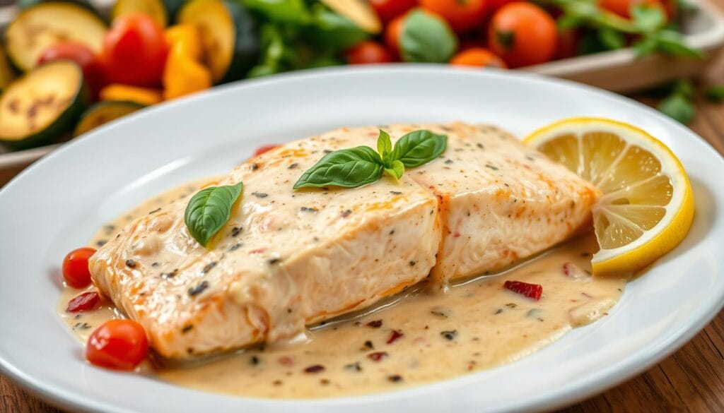 creamy tuscan salmon with sides creamy tuscan salmon with sides