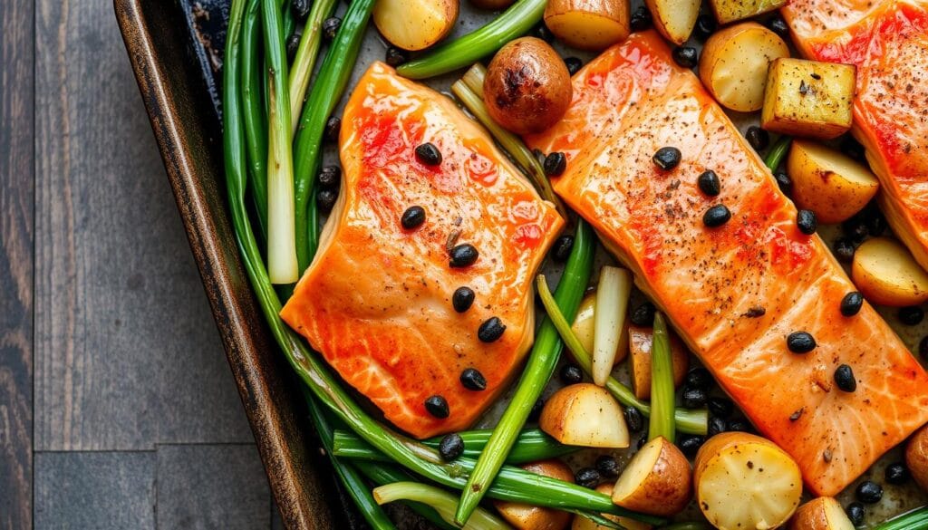 gluten free salmon leek traybake recipe gluten free salmon leek traybake recipe
