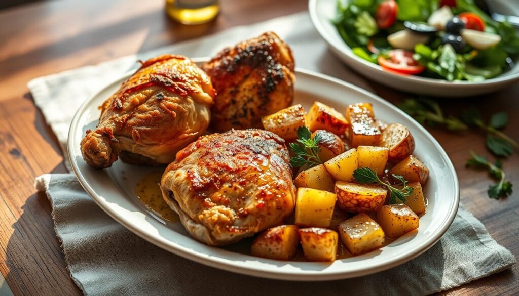 greek chicken and potatoes