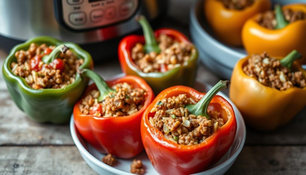 low calorie instant pot stuffed peppers low calorie instant pot stuffed peppers