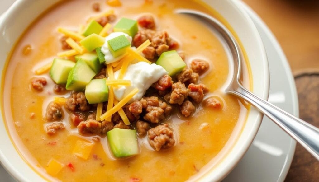 low carb creamy taco soup with ground beef low carb creamy taco soup with ground beef