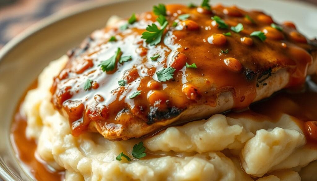 smothered chicken breast